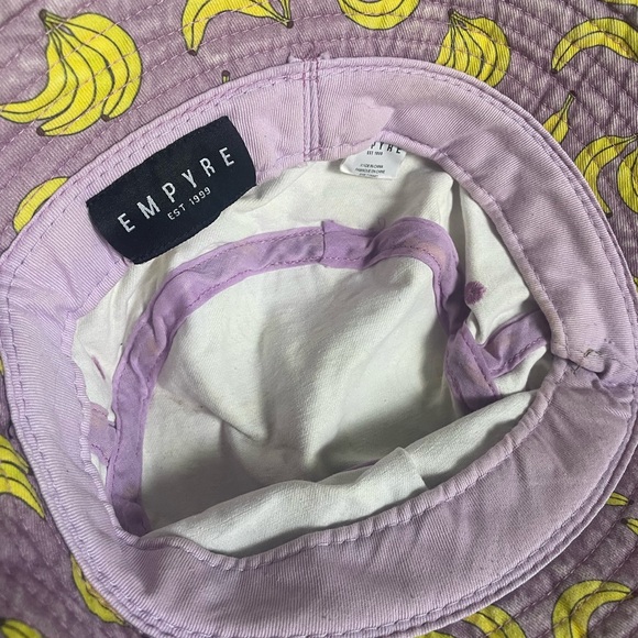 Empyre Banana Bucket Hat | Purple and Yellow | Y2K - Picture 6 of 6